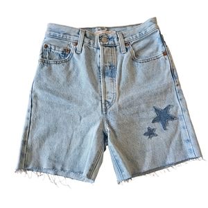 Levi's Custom Star Ribcage Straight Shorts Size 24